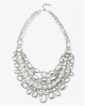 White House Black Market - Faux Pearl Encased Crystal Necklace $68.00