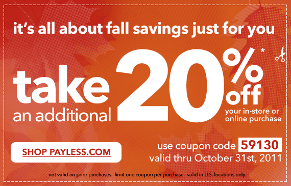 20% off at Payless