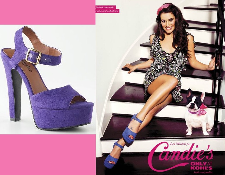Kohl's - Candie's Peep-Toe Platform High Heels in Lavender $35.99.
