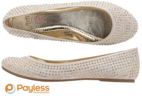 Payless - Brash Gemini Flat in Champagne $29.99.