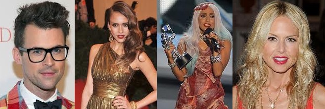 Brad Goreski, Jessica Alba, Lady Gaga, & Rachel Zoe.