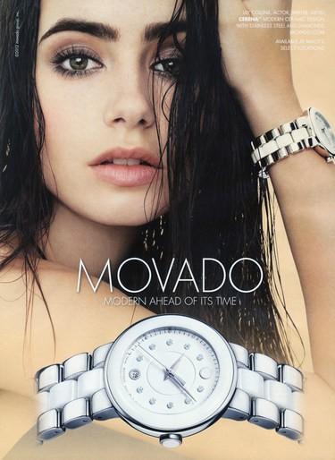 Lily Collins for Movado