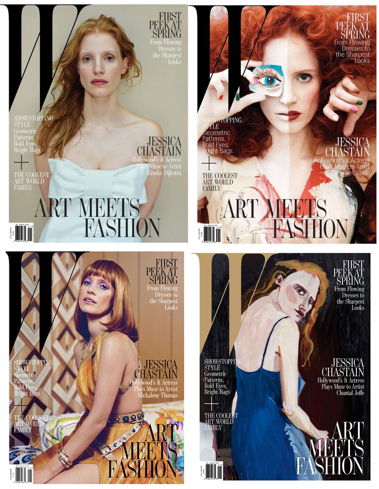 Jessica Chastain for W magazine