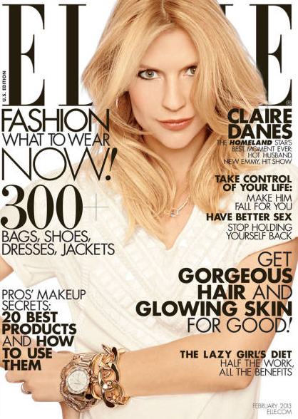 Claire Danes for Elle February 2013