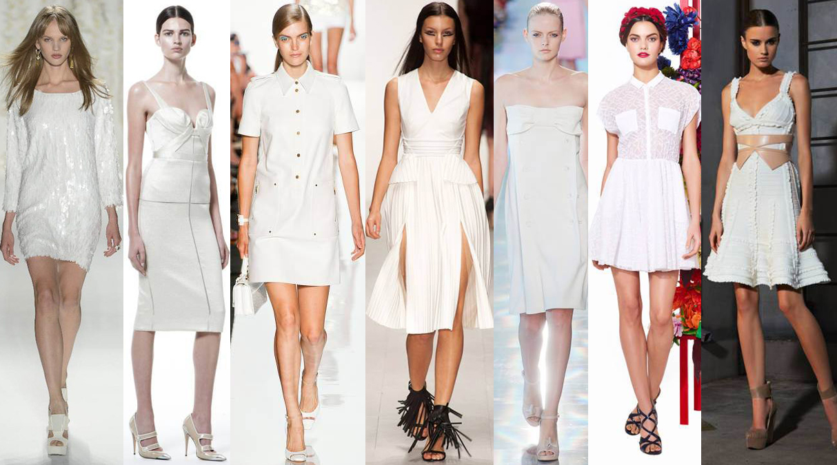 Rachel Zoe Spring 2013 Collection, J. Mendel Pre-Fall 2013 Collection, Michael Kors Spring-Summer 2013 Collection, Marios Schwab Spring Ready-To-Wear 2013 Collection, Christopher Kane Spring Ready-To-Wear 2013 Collection, Erin Fetherston Pre-Fall 2013 Collection, & Hervé Léger by Max Azria Pre-Fall 2013 Collection.