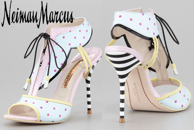 Neiman Marcus - Sophia Webster Leilou Polka-Dot T-Strap Sandal $595.00.