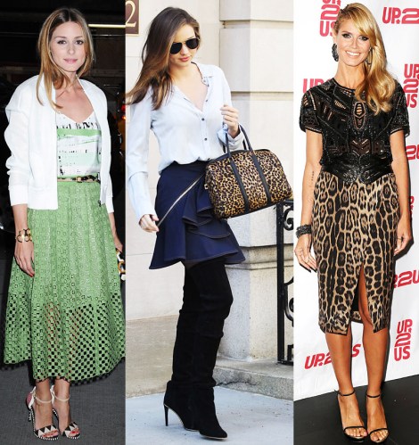 Olivia Palermo, Miranda Kerr, & Heidi Klum