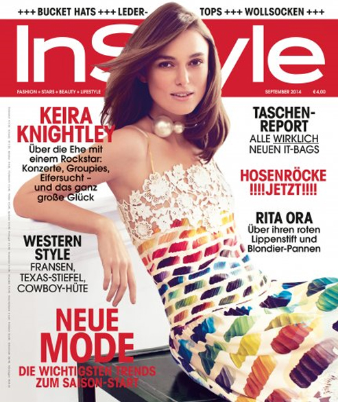 Keira Knightley for InStyle Germany September 2014