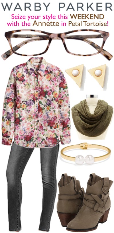 Warby Parker - Annette Petal Tortoise Weekend Look