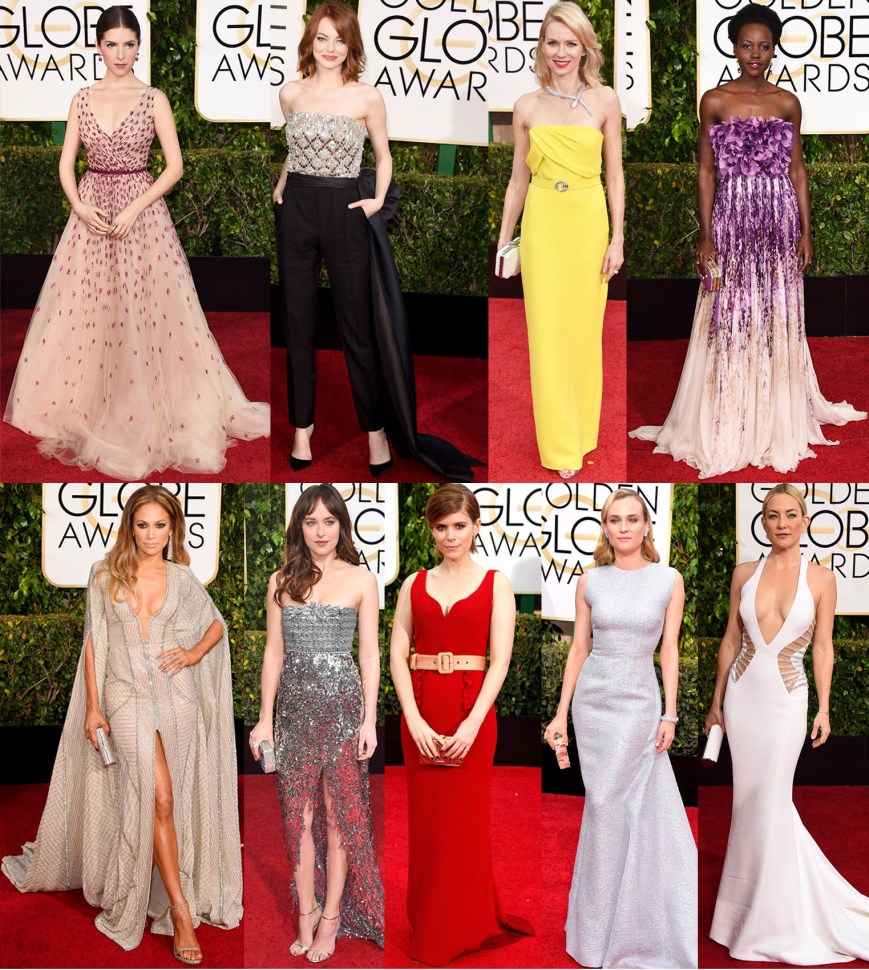 Anna Kendrick, Emma Stone, Naomi Watts, Lupita Nyong'o, Jennifer Lopez, Dakota Johnston, Kate Mara, Diane Kruger, & Kate Hudson.