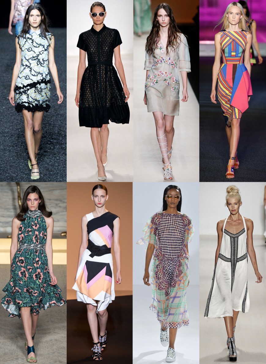Mary Katranzou, Erin Fetherston, Alberta Ferretti, Peter Pilotto, Matthew Williamson, Roland Mouret, Temperley London, & Nanette Lepore Spring 2015 Ready-To-Wear.