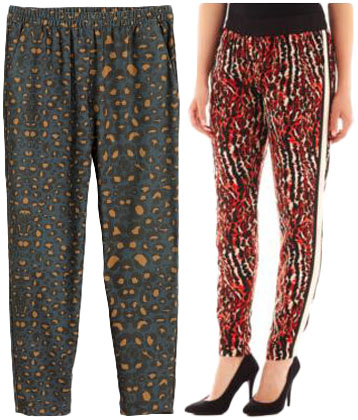 Printed pants.