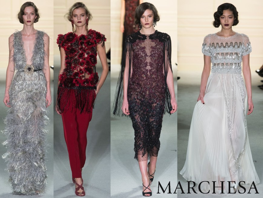 Marchesa Fall 2015 Ready-To-Wear Collection.