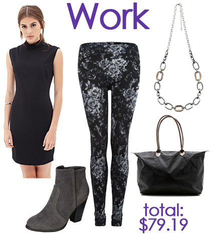 Work look with leggings.