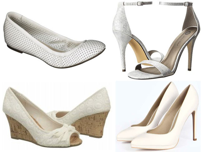 Flats - Target $19.98, Wedges - Famous Footwear $25.00, Sandals - 6PM $29.99, & Pumps - Boohoo $44.00.