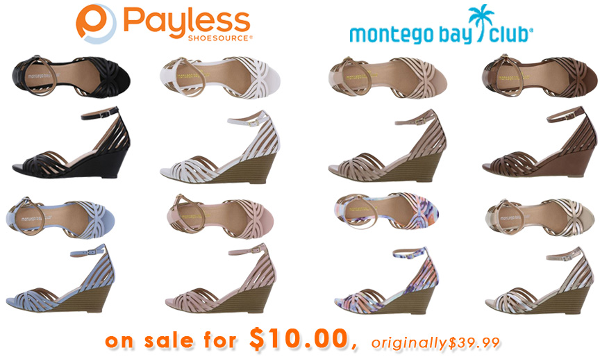 Payless - Montego Bay Prima strappy wedge sandal $10