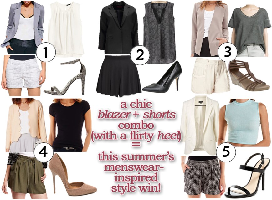Shorts, blazers, heels, oh my!