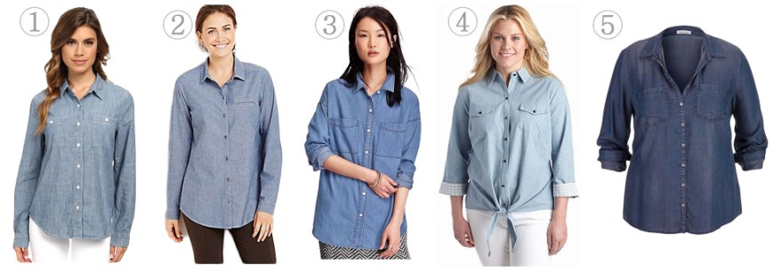 Chambray shirts.