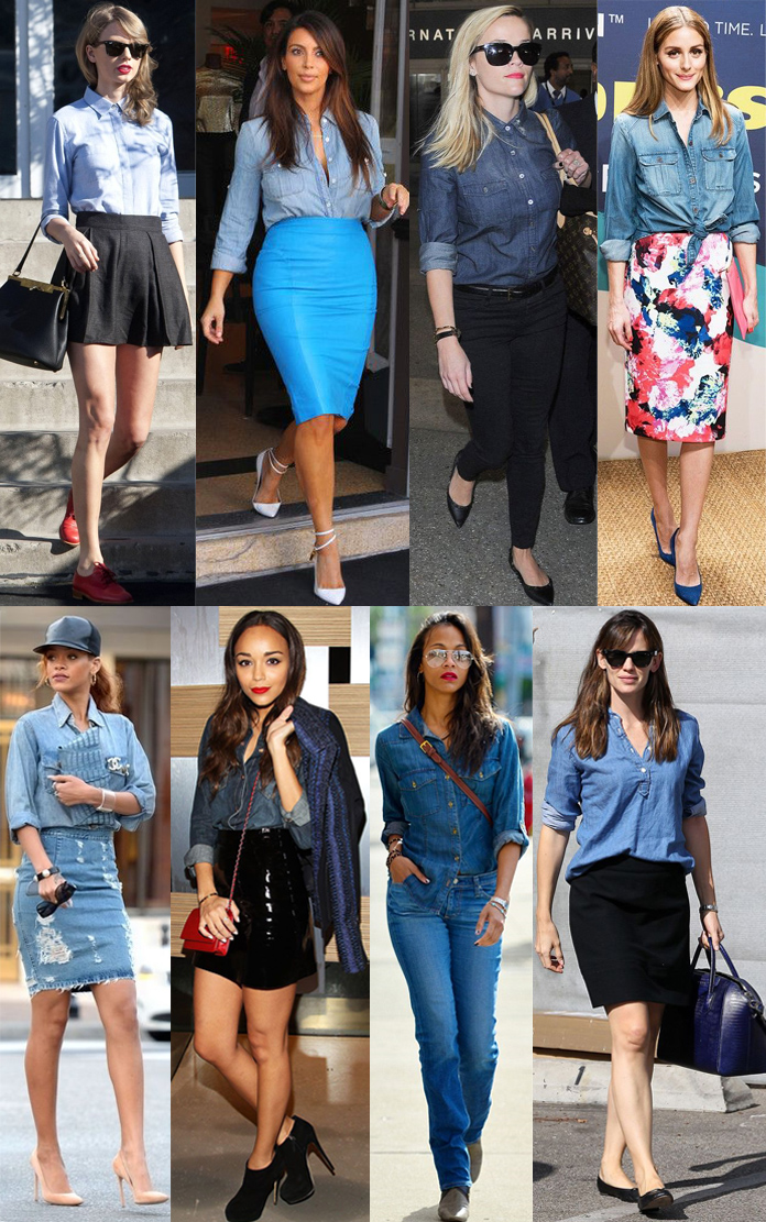 Taylor Swift, Kim Kardashian West, Reese Witherspoon, Olivia Palermo, Rihanna, Ashley Madekwe, Zoe Saldana, & Jennifer Garner.