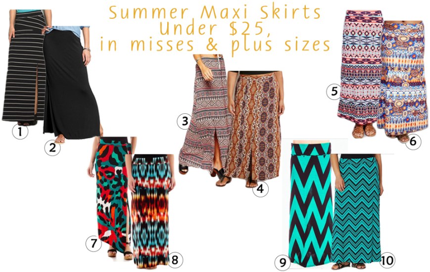 The Stylish Five - Maxi Skirts for Under $25