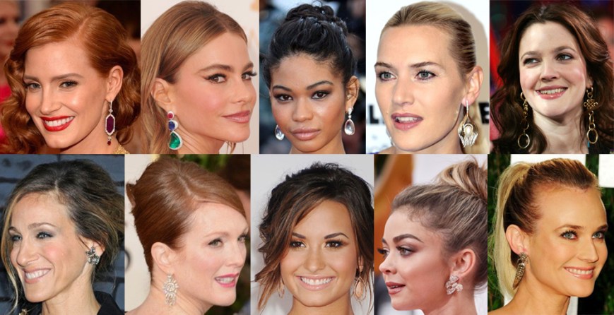 Jessica Chastain, Sofia Vergara, Chanel Iman, Kate Winslet, Drew Barrymore, Sarah Jessica Parker, Julianne Moore, Demi Lovato, Sarah Hyland, & Diane Kruger.