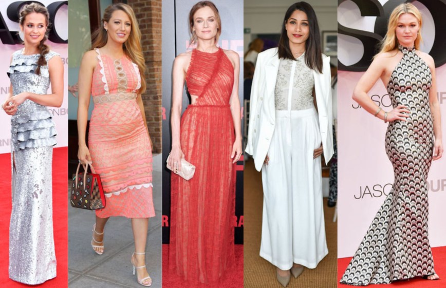 Alicia Vikander, Blake Lively, Diane Kruger, Freida Pinto, & Julia Stiles.