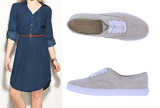 sachin and babi light blue dress Master the Dress with Sneakers Look This Fall main image 1